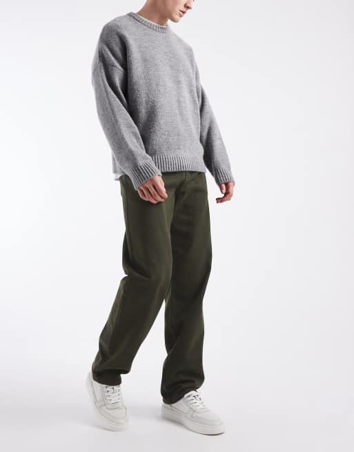 Pantalones caquis holgados con pinzas de ASOS DESIGN, 2 de 5