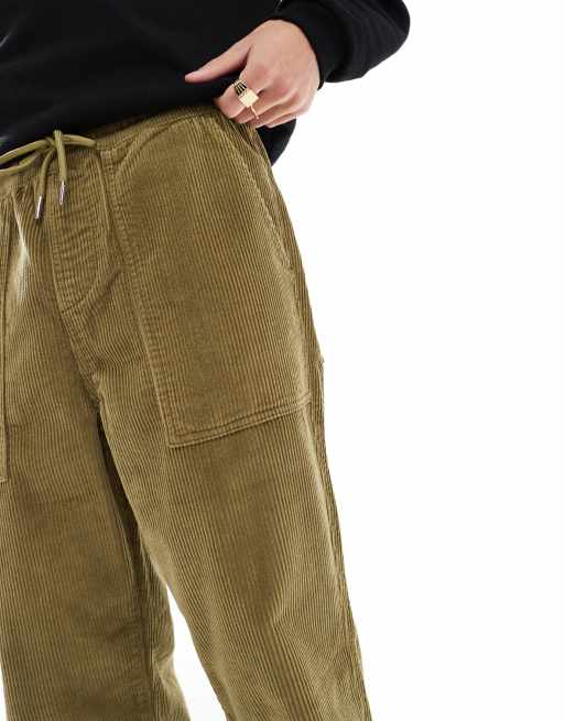 Pantalones caquis sin cierres de corte recto y estilo carpintero de pana de ASOS DESIGN , 4 de 5