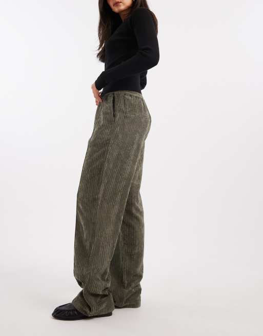 Pantalones caquis sin cierres de pana de ASOS DESIGN, 3 de 5