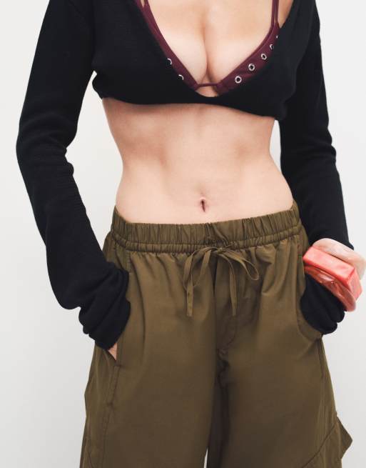 pantalones cargo barrel en caqui, 5 de 5