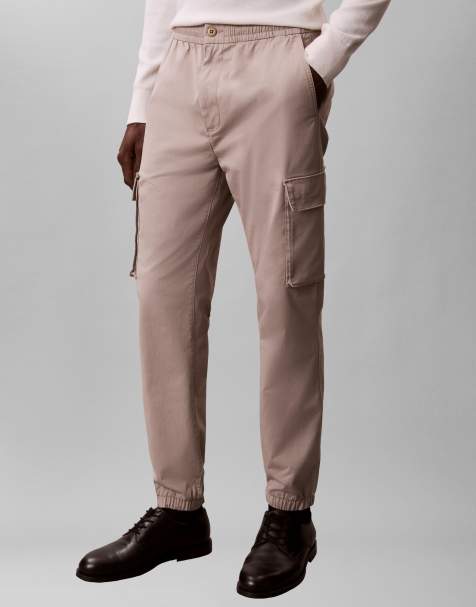 Pantalones cargo beis de corte pitillo cómodo de Calvin Klein Jeans - view 1