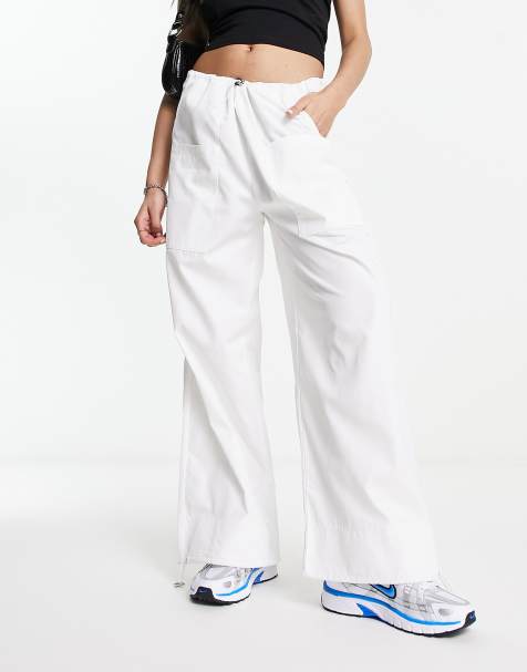 Pantalones Cargo Blancos para Mujer