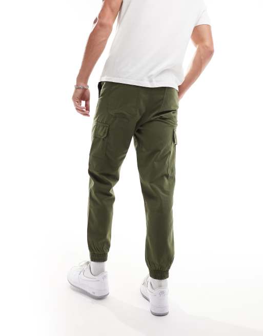 Pantalones cargo caqui oscuro de New Look, 3 de 5