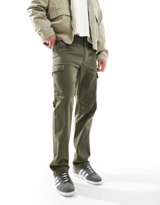 Pantalones cargo caquis de corte recto de ONLY & SONS, 5 de 5