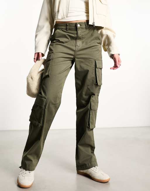 Pantalones cargo caquis extragrandes de New Look