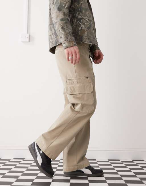 Pantalones cargo color tostado claro de estilo worker Riverbend de Dickies