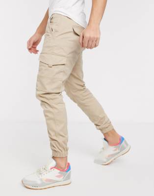 Pantalones cargo hombre marrones