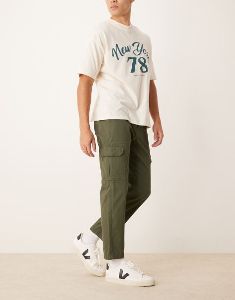 Pantalones cargo en caqui de New Look - view 1
