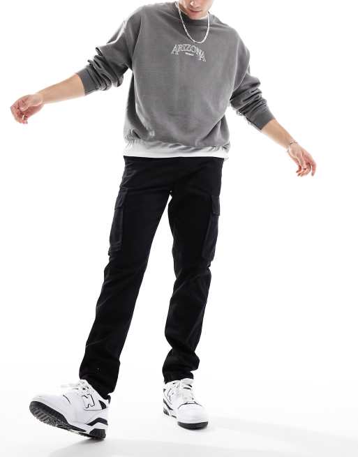 Pantalones cargo en negro de New Look