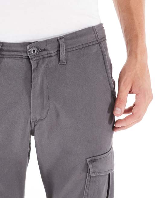 Pantalones cargo gris oscuro de corte slim de Jack & Jones Intelligence , 4 de 5