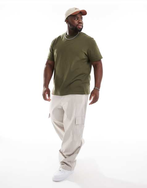 Pantalones cargo grises muy holgados con cinturilla elástica de ASOS DESIGN - view 1