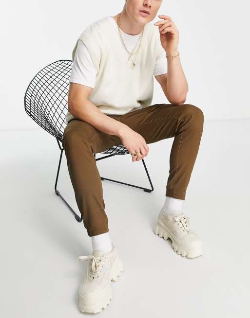 Pantalones cargo marrones con bolsillo en la parte delantera de Jack & Jones Intelligence, 3 de 4