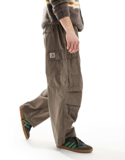 Pantalones cargo marrones de corte muy suelto Jet de Carhartt WIP, 4 de 5