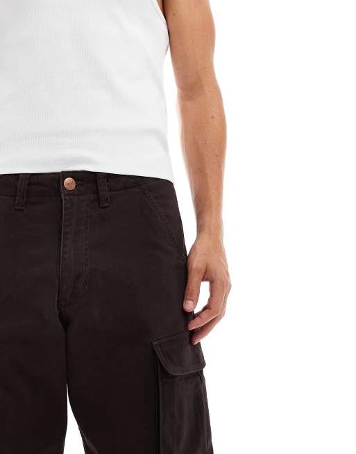 Pantalones cargo marrones holgados de estilo worker de sarga Casey Jones de Wrangler, 2 de 5