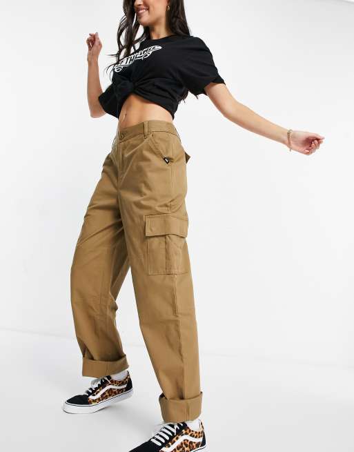 Pantalones vans store mujer marron