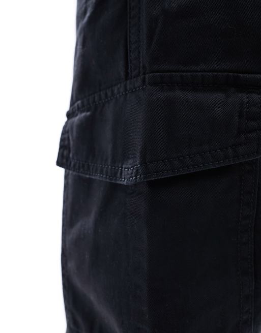 Pantalones cargo negros con bajos ajustados de New Look, 4 de 5