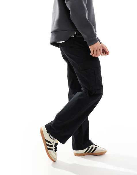 Pantalones cargo negros de corte ancho Bill de Jack & Jones - view 1