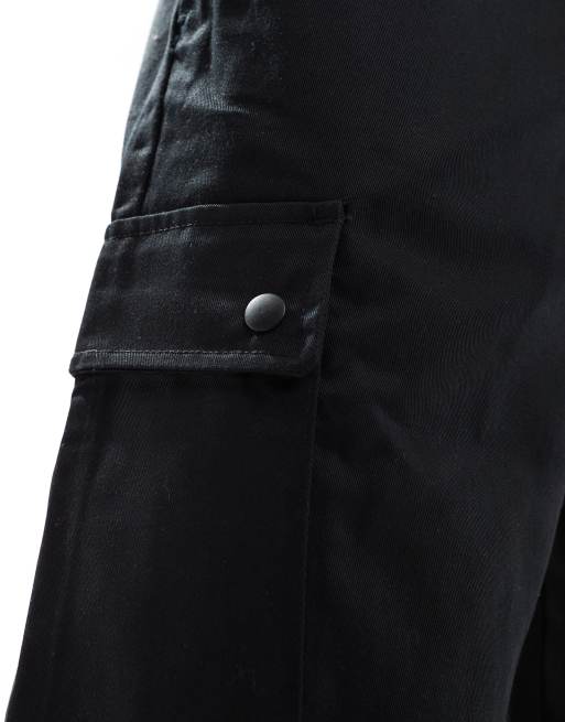 Pantalones cargo negros de corte ancho Bill de Jack & Jones, 2 de 5