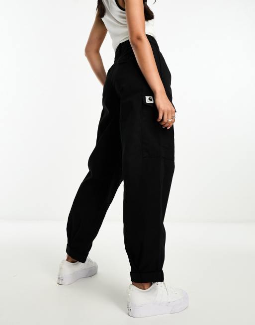 Pantalones cargo negros holgados de sarga Collins de Carhartt WIP, 2 de 4