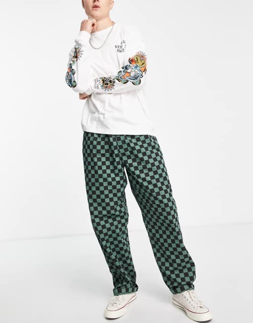 Pantalones cargo negros y verdes holgados Range de Vans 