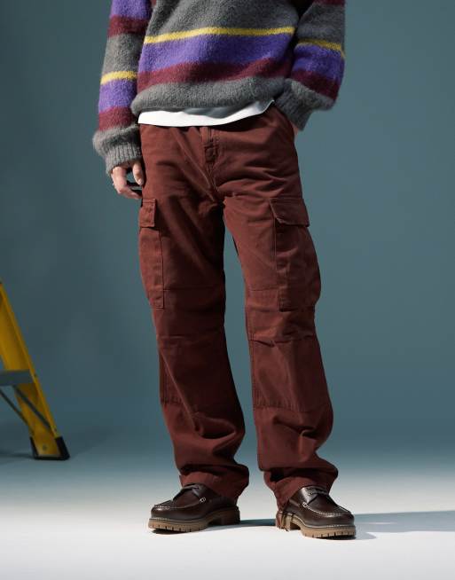 Pantalones cargo rojos de corte estándar Morgaga de Carhartt WIP, 3 de 5