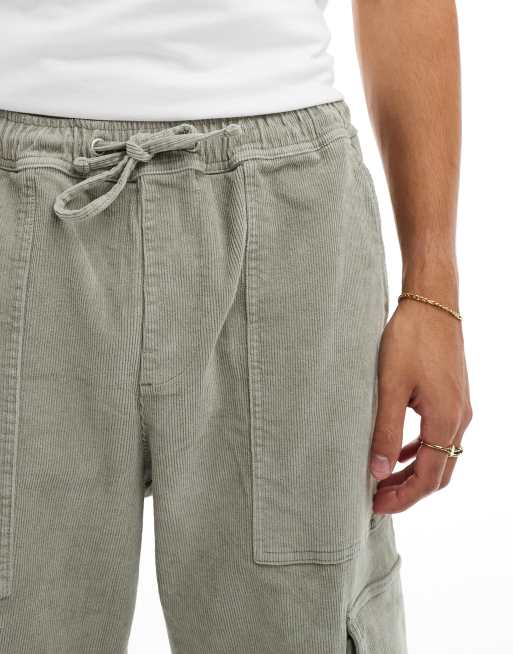 Pantalones cargo verde salvia holgados de micropana de ASOS DESIGN, 5 de 5