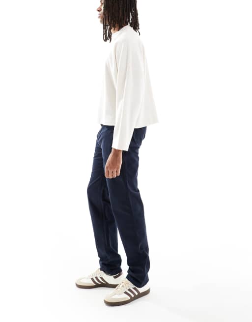 Pantalones chinos azul marino oscuro de pernera recta de Lyle & Scott   , 3 de 5
