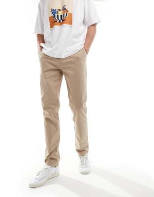 Redbridge Pantalones Chinos Para Hombre, Pantalones Casuales A Cuadros Con Cintura Elástica, Gris-Marrón, S
