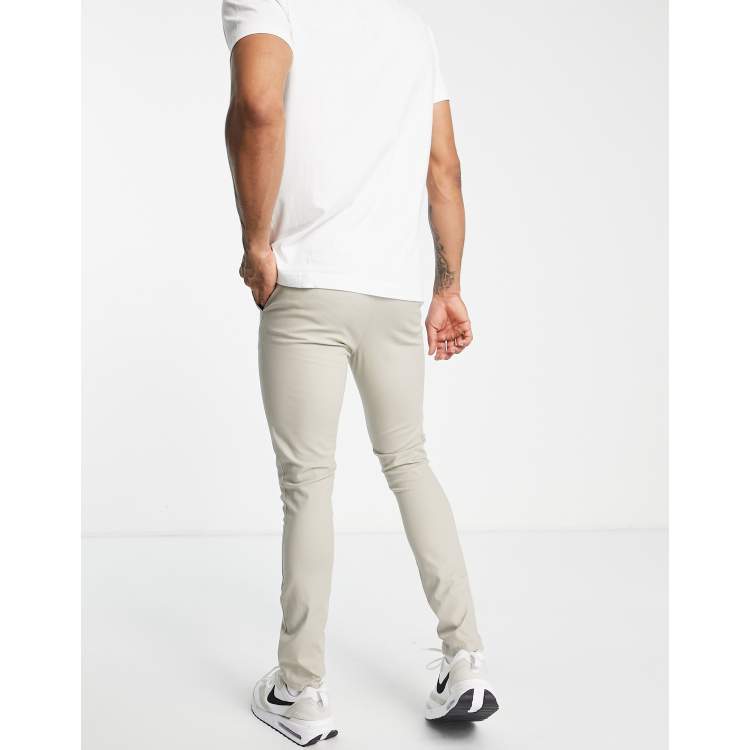 Pantalones chinos claro de corte superpitillo DESIGN | ASOS