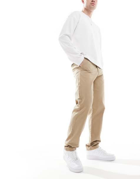 Pantalones chinos beis de corte suelto de JJ Rebel - view 1