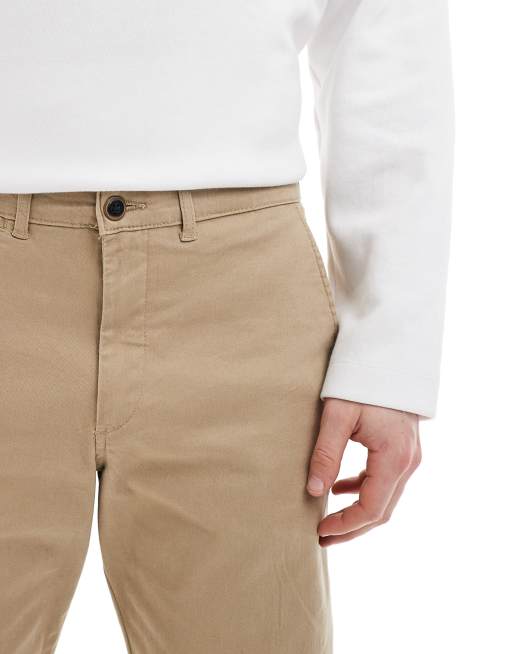 Pantalones chinos beis de corte suelto de JJ Rebel, 3 de 5