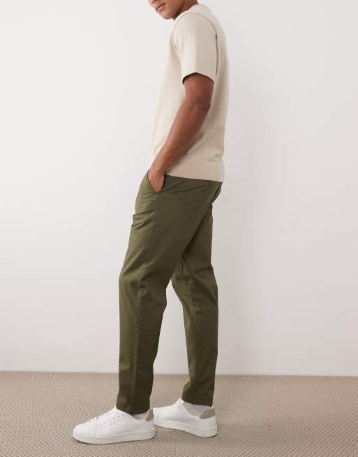 Pantalones chinos caquis de corte tapered de ASOS DESIGN, 4 de 6
