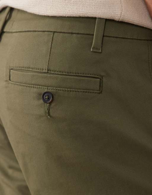 Pantalones chinos caquis de corte tapered de ASOS DESIGN, 6 de 6