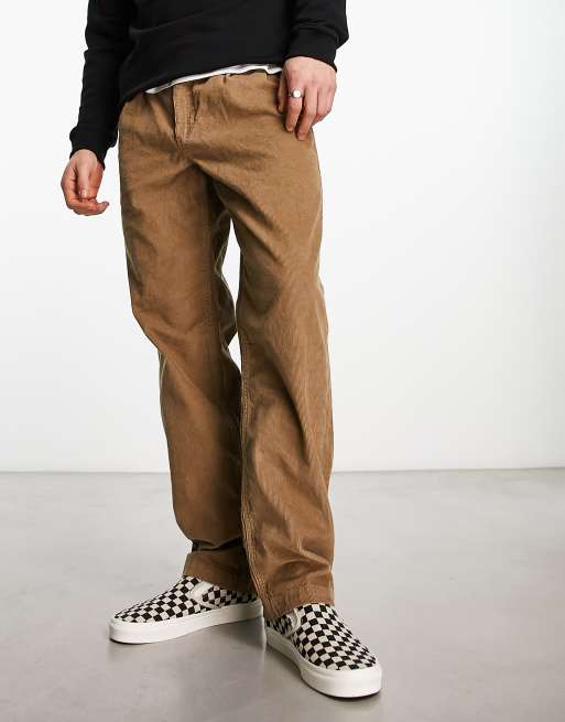 Pantalones chinos caquis holgados con cinturilla elástica de Vans