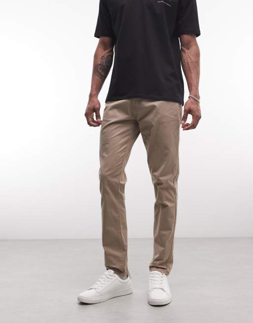 Pantalones chinos color avena de corte slim de CAPO