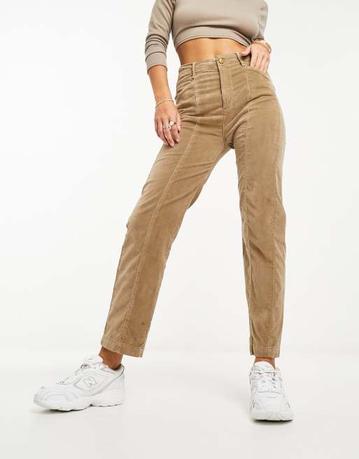 Pantalones chinos color topo de terciopelo de Scalpers