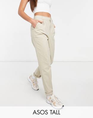 Pantalones chinos en color piedra de ASOS DESIGN Tall