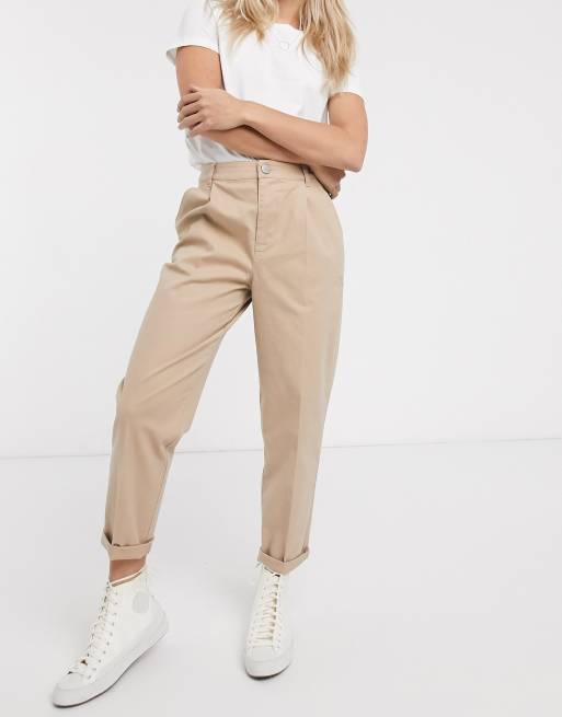 Pantalones chinos en tono piedra de ASOS DESIGN Petite, 4 de 4
