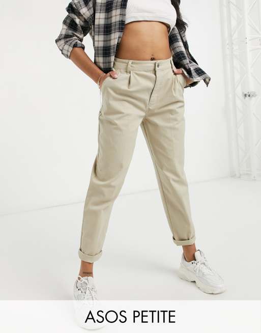 Pantalones chinos en tono piedra de ASOS DESIGN Petite