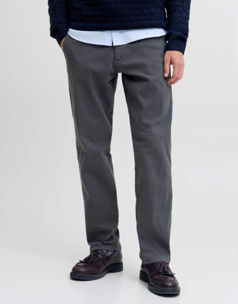 Pantalones chinos gris bosque de Jack & Jones - view 1
