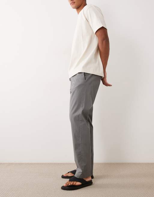 Pantalones chinos gris oscuro de corte suelto de Jack & Jones, 3 de 5