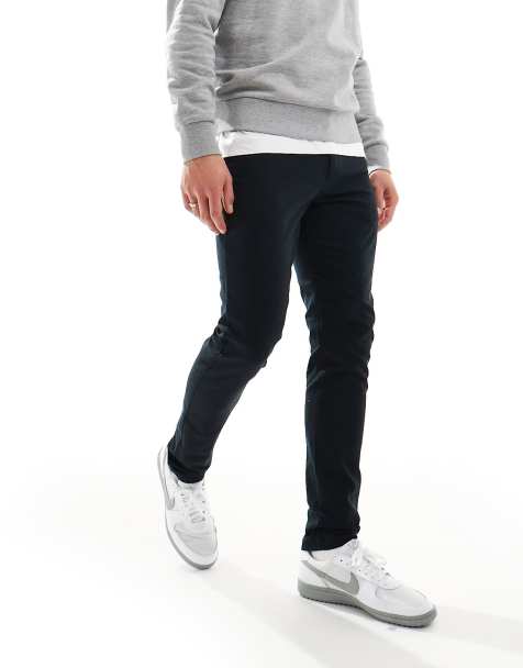 Pantalones chinos negros básicos de corte pitillo de ASOS DESIGN - view 1