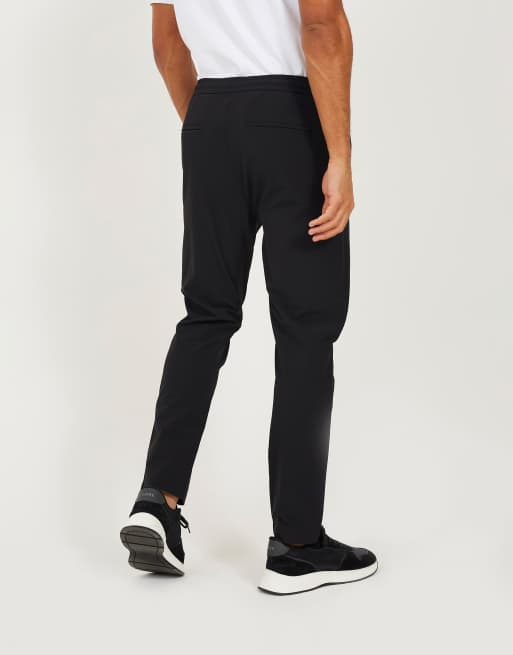 Pantalones chinos negros con cintura elástica de Brave Soul, 3 de 4