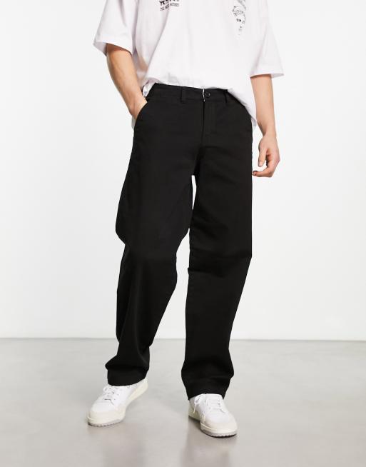 Pantalones chinos negros de corte slim de New Look