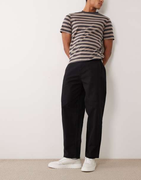 Pantalones chinos negros de corte barrel de Jack & Jones - view 1