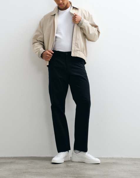 Pantalones chinos negros de corte recto de ASOS DESIGN - view 1