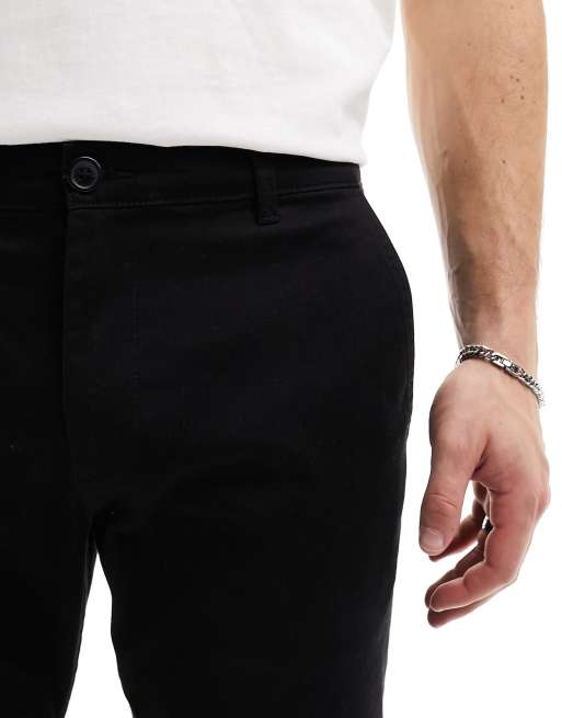 Pantalones chinos negros de corte slim Bill de Selected Homme