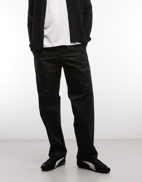 Pantalones chinos negros holgados de Weekday - view 1