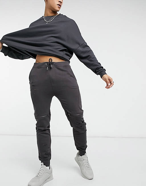 Pantalones color carbón estilo casual de Soul Star