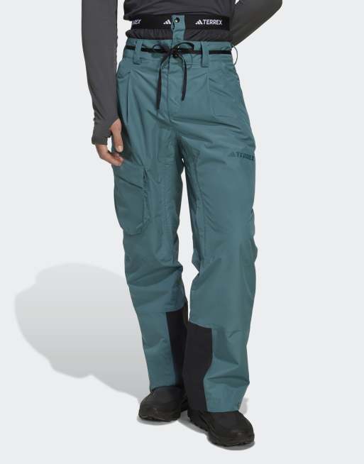 Pantalones color cerceta envejecido aislantes con diseño de 2 capas Terrex Xploric Climaproof de adidas Performance